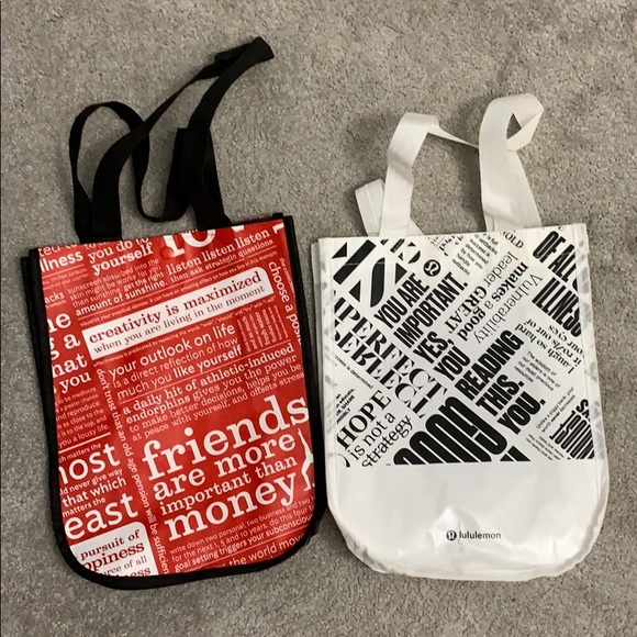 lululemon athletica Handbags - Set of 2 Lululemon reusable bags